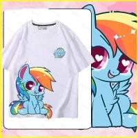 ราคา YT2 My Little Pony Friendship is Mag Twilight Sparkle Rainbow Dash เสื้อยืด Apple Jack แขนสั้น YT2 (49662585529)