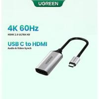 ราคา UGREEN USB C HDMI Adapter 4K 60Hz Type C to HDMI Adapter Thunderbolt 3 USB C to HDMI Adapter Compatible (46659313704)