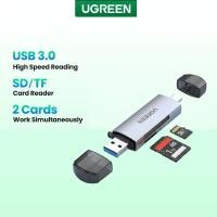 ราคา UGREEN 50706 Card Reader 2in1 USB C USB 3 0 SD Card Micro SD TF การ์ดรีดเดอร์ 2in1 TYPE C USB 3 0 (51112558929)