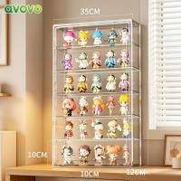 ราคา กล่องครอบโมเดล กล่องใส่โมเดล 4 6 ชั้น พาร์ติชั่นถอดได้ ติดผนังได้ ตู้โชว์ตุ๊กตา Labubu กล่องใส ตู้ใส่โมเดล (47210974050)