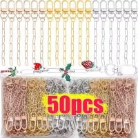 ราคา 50 10PCS ทองเงินโลหะ U รูปพวงกุญแจโลหะ DIY เครื่องประดับอุปกรณ์เสริมตุ๊กตากระเป๋าหัวเข็มขัด (43831732619)