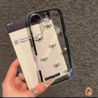 ราคา SAMSUNG สําหรับSamsung Galaxy S26 S25 Edge S24 FE S23 Plus S22 Ultra S26 S25 S24 S23 เคสโทรศัพท์ 2 in 1 ElegantสีดําBowknot Bowน่ารักสาวโปร่งใสนุ่มปลอกกรณี (55158730930)