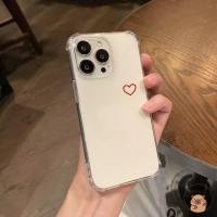 ราคา SAMSUNG สําหรับSamsung Galaxy A04 A03 Core A03S A02S A2 A01 Core A01S XCover 7 6 Pro 5 Pro 2 4Gเคสโทรศัพท์Simple Line Red Love Heartโปร่งใสกันกระแทกปลอกอ่อนกรณีฝาครอบ (53757108625)