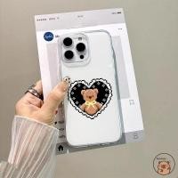 ราคา สําหรับ OnePlus Ace 5 3 2 Pro Ultra Racing 3V 2V 15 13 13T 12 11 11T 10R 10T OnePlusAce5 OnePlus15 เคสโทรศัพท์ Pixel Bear Black Love Heart Bow น่ารักการ์ตูนสีขาวปลอกกรณี (45408138291)