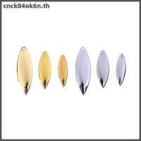 ราคา Cnc84ok6n 50ชิ้นใบมีดสปินเนอร์วิลโลว์ผิวเรียบ DIY สปินเนอร์เหยื่อตกปลา (52059006263)