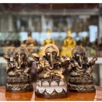 ราคา พระพิฆเนศปางดูดทรัพย์ สีมันปูและสีมันปูเพ้นท์เครื่องเงินทอง มวลสารแร่เหล็กน้ำพี้ แถมฟรีของมงคล แร่เหล็กน้ำพี้ (57211314468)