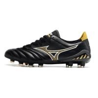 ราคา Mizuno Morelia Neo III รองเท้าสตั๊ดหนังจิงโจ้สีดําสําหรับฟุตบอล Nissan MD OMBR GQAG (52562253659)