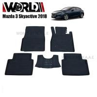 ราคา ผ้ายางปูพื้น ยกขอบ เข้ารูปตรงรุ่นMAZDA 3 SKY ACTINE (5525791846)