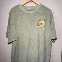 ราคา เสื้อยืดคอกลมวินเทจสีเทาเขียวฟอกสวย Size XL (54760623764)
