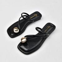 ราคา 2026 ฤดูใบไม้ผลิฤดูร้อน สไตล์นางฟ้า รองเท้าแตะแบนแฟชั่นผู้หญิง ใส่ด้านนอก (56357867628)