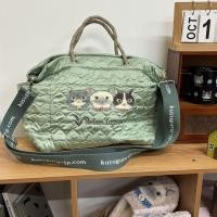 ราคา 2026 Exclusive Quilted กระเป๋าสะพายรูปหัวใจน่ารักแมวเย็บปักถักร้อยสไตล์ย้อนยุคกระเป๋าเดินทาง (49812756528)