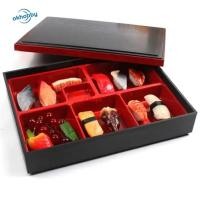 ราคา ตกลง กล่องอาหารกลางวันญี่ปุ่น กล่องเบนโตะสไตล์ญี่ปุ่นพลาสติก ช่องพร้อมฝาปิด ภาชนะจัดเลี้ยงซูชิข้าวอเนกประสงค์ที่เก็บซูชิ (55412679739)
