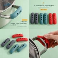 ราคา OKHOBBY 2PCS กระทะเหล็กหู Anti Ironing ถุงมือ Pan Handle Anti Ironing Sleeve ซิลิโคนทนความร้อนทนทาน Handle Sleeve (53312400297)
