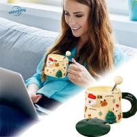 ราคา ตกลง แก้วกาแฟคริสต์มาสเซรามิก ถ้วยชานมแก้วกาแฟคริสต์มาสเซรามิก ถ้วยกาแฟพร้อมฝาปิดและช้อนแก้วเซรามิก (52761321530)