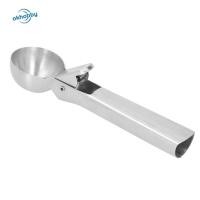 ราคา OKHOBBY ที่ตักไอศกรีม 304 สแตนเลส Heavy Duty โลหะผลไม้ Ball Scoop เครื่องมือห้องครัวเครื่องล้างจานปลอดภัย Ergonomic Handle One Push Release ช้อนสแตนเลสแช่แข็งโยเกิร์ต (58161940540)