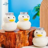 ราคา okhobby ตกลง ขวดชานมการ์ตูน ขวดน้ําเป็ดพลาสติก สัตว์เลี้ยง หนา การ์ตูนน่ารักที่ว่างเปล่า 500มล ใสชานมถ้วยน้ําผลไม้คู่ของขวัญคริสต์มาส (55162679964)