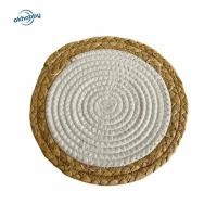 ราคา okhobby OKHOBBY แผ่นรองจานทอมือ Patchwork 18 20 30 ซม รอบ Coaster ถ้วย ที่ยั่งยืน Non Slip Boho ผ้าฝ้าย Hot Pad ผู้ถือหม้อโต๊ะรับประทานอาหาร (53362679717)