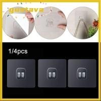 ราคา GUSTAVA 1 4PCS ตะขอกาวไร้รอยต่อห้องน้ําโปร่งใส Home Living ไม้แขวนเสื้อในครัวเรือน (58112912156)