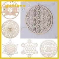 ราคา GUSTAVA Slice ฐานไม้ทําเรขาคณิตศักดิ์สิทธิ์เครื่องประดับเลเซอร์ตัดไม้ Wall Art ตกแต่งบ้าน Handmade Coasters ไม้ป้ายผนัง (57962847578)