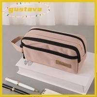 ราคา ปากกา GUSTAVA ดินสอความจุขนาดใหญ่ เรียบง่าย 3 ชั้น กระเป๋าดินสออเนกประสงค์ เครื่องเขียนนักเรียน (57612058502)