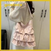 ราคา GUSTAVA Tiered Ruffle Tote Bag กระเป๋าสะพายขอบใบบัวน่ารักน้ําหนักเบา อุปกรณ์เสริมแฟชั่นอินเทรนด์กว้างขวางภายในวัสดุผ้านุ่มกระเป๋าสะพายใช้ทุกวัน (57262169307)