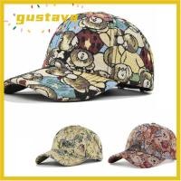 ราคา GUSTAVA Unisex Teens Caps การ์ตูนหมีน้อยพิมพ์หมวกเบสบอลหมีน่ารัก หมีพิมพ์ผ้าฝ้ายแฟชั่น Hip Hop หมวกวินเทจ (56761533006)