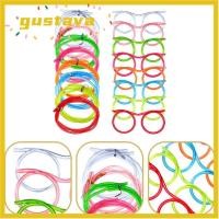 ราคา GUSTAVA Straw Drinking Glasses หลอดหมุนเวียนสีสันสดใสแบบยืดหยุ่น หลอดห่วง PVC แบบใช้ซ้ําได้บ้า Kids (56562154943)
