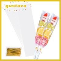 ราคา GUSTAVA 100 ชิ้นถุงขนมยาว ถุงพลาสติก Cellophane อมยิ้ม บรรจุภัณฑ์อาหารคุกกี้ (55661905931)