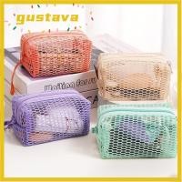 ราคา GUSTAVA กระเป๋าเครื่องสําอาง กระเป๋าเก็บกุญแจลิปสติกแบบใสตาข่าย กระเป๋าใส่เหรียญซิปความจุขนาดใหญ่สีลูกกวาดทรงสี่เหลี่ยม (54462741124)