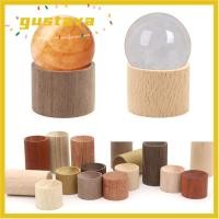 ราคา GUSTAVA ที่วางทรงกลมแก้ว ฐานลูกบอลคริสตัลงานฝีมือทรงกระบอก อุปกรณ์ถ่ายภาพไม้สร้างสรรค์ ขาตั้งจอแสดงผลลูกบอลคริสตัลตกแต่งบ้าน (52311467317)