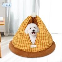 ราคา szsirui ที่นอนแมวถ้ําอุ่นตัวเองไม่ลื่นด้านล่างข้นรังอบอุ่นนุ่มตุ๊กตาถ้ํารังแมวสําหรับกระต่ายอุปกรณ์สัตว์เลี้ยง (55958934615)