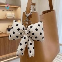 ราคา แฟชั่นเชื่อมต่อ ลายจุดโบว์พวงกุญแจ หวานโพลีเอสเตอร์กระเป๋าจี้ น่ารักเบาะผ้าผ้าฝ้ายยัดไส้เก๋กระเป๋าเป้สะพายหลังกระเป๋าถือตกแต่งของขวัญ (47062702790)