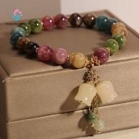 ราคา แฟชั่นเชื่อมต่อ สร้อยข้อมือลูกปัดหลากสี พู่เชือกยืดหยุ่นกล้วยไม้สร้อยข้อมือดอกไม้ อินเทรนด์คริสตัลดอกไม้อารมณ์ผู้หญิงกําไลข้อมือสา (57862090064)