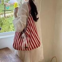 ราคา แฟชั่นเชื่อมต่อ กระเป๋าสะพายลาย ลูกไม้โบว์สองด้านผ้าใบกระเป๋าหิ้ว จดหมายสันทนาการความจุขนาดใหญ่ร่วมผ้ากระเป๋าถือกลางแจ (56512288891)