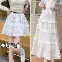 ราคา กระโปรงยาว เอวสูง ทรงเอ แต่งลูกไม้ สีขาว แฟชั่นฤดูร้อน 2 แบบ 2024 (24775821189)