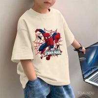 ราคา จัดส่งตลอด 24 ชั่วโมง เสื้อผ้าเด็กแขนสั้นผ้าฝ้ายแท้รุ่นใหม่เสื้อสไปเดอร์แมนลายการ์ตูนยอดนิยมเสื้อยืดทรงหลวมสำหรับเ (29668290459)