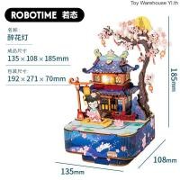 ราคา ถ้า State Ruolai diy กล่องดนตรีทําด้วยมือประกอบกล่องดนตรี Sky City ของขวัญวันเกิดปีใหม่สาวตกแต่งของขวัญวันเกิด (53010316668)