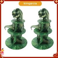 ราคา kimgarcia 2 ชิ้น 3 ชั้น Cupcake Stand Party ตกแต่งไดโนเสาร์รูปแบบ Cupcake ผู้ถือตกแต่งกระดาษไดโนเสาร์ขนมหวาน Tower สําหรับเด็ก (53462612237)
