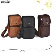 ราคา NICOLOO กระเป๋า Messenger กระเป๋าคาดเอวใบเล็กหนังวัว กระเป๋าคาดหน้าอกสีทึบหลายกระเป๋าชาย (57161822822)