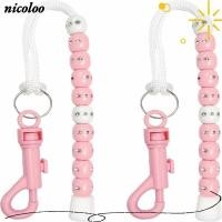 ราคา NICOLOO เคาน์เตอร์กอล์ฟ 2 ชิ้น Shining Stone Buckle Golf Score Counter Design Golf Pink สี Rhinestone Bead Chain Design Golf Stroke Counter กระเป๋าเข็มขัด (55661480464)