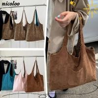 ราคา NIKOLOO Tote Bag กระเป๋าสะพายความจุขนาดใหญ่สองด้าน กระเป๋าลายเสือดาวสีชมพูลายดอกไม้ย้อนยุค (55362065873)