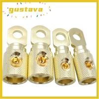 ราคา GUSTAVA 4 เทอร์มินัลวัด สกรูชุดแหวนทองเคลือบทองทองแดงบริสุทธิ์ เทอร์มินัลแหวนแบตเตอรี่วัด 4 อัน การปรับเปลี่ยนเครื่องเสียงรถยนต์ (58162053714)