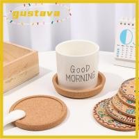 ราคา GUSTAVA Cork Coasters Coasters Tableware Decor ครัวเรือนผู้ถือแก้ว Placemats ลื่นไม้ถ้วย Mat (47011863939)