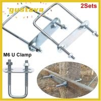 ราคา GUSTAVA 2 ชุดท่อ U Clamp มุมขวา U bolt Screw Square Clamp พร้อม Baffle M6 Iron Squa Bolt (45959695904)