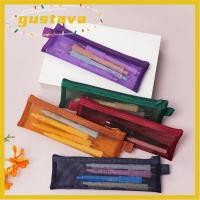 ราคา กระเป๋าปากกา GUSTAVA ดินสอตาข่ายไนลอนโปร่งใส กล่องใส่ปากกาทรงสี่เหลี่ยมความจุขนาดใหญ่ กระเป๋าสอบนักเรียน (54361849098)
