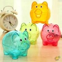 ราคา WXDX TH กล่องเงิน กระปุกออมสินนํากลับมาใช้ใหม่ได้โปร่งใส ของขวัญรูปหมูจัดเก็บ Bottl สําหรับช่วยให้ที่อยู่อาศัย (58111408985)