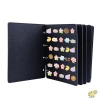 ราคา WXDX TH Pin Display Binder Felt Black Enamel Pin Display Book Flipchart Organizer รองเท้า Charms Organizer (52012173955)