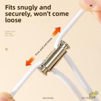 ราคา WXDX TH เข็มขัดพร้อมหัวเข็มขัด DIY สายล็อค Stopper กางเกงเอวยางยืด Drawstring ปรับ 2M Sweatpants เอวสายรัด Drawstring (51762541157)