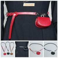 ราคา เข็มขัดสายสะพาย multifunction สีทึบ ทำจากหนังแท้ สำหรับใส่เหรียญและของเล็กๆ ทนทาน (53503838393)