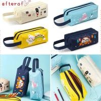 ราคา AFTEROF กระเป๋าดินสอ Tote Bag Double Zipper ผ้าความจุขนาดใหญ่ (54311887338)